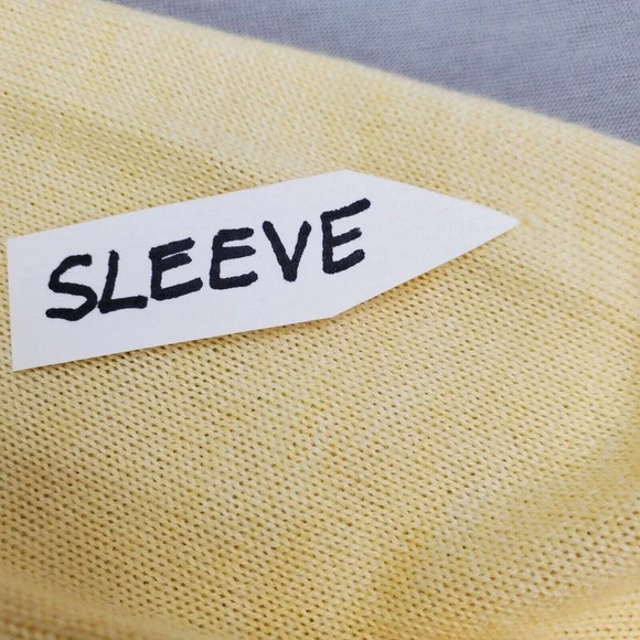 Roundtree York Sweater Men XL Yellow Knit Gray Blue Argyle Wool Blend Preppy Y2K - Picture 13 of 14